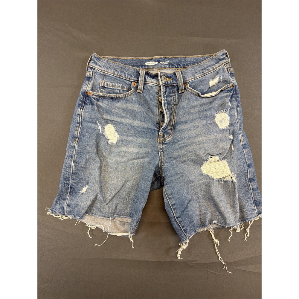 old navy womens 4 blue denim shorts